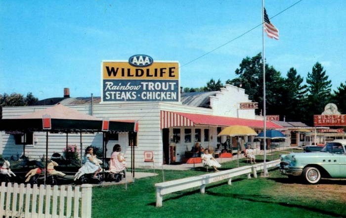Paris Fish Hatchery - Old Postcard View (newer photo)